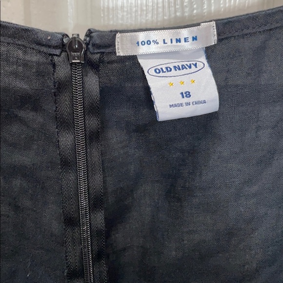 Old Navy Black Linen Midi skirt. Size 18 - Picture 5 of 6